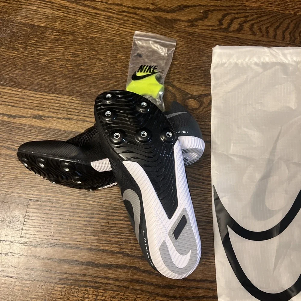 Nike Zoom Rival Sprint Track & Field Spikes Black/White Men's Size9.5 Fz9664-001